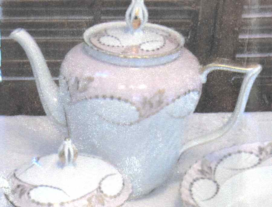 Yvonne Pink Coffee Pot & Lid by Royal Tettau-1
