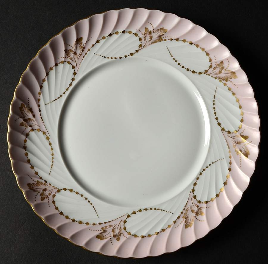 Yvonne Pink Salad Plate by Royal Tettau-1