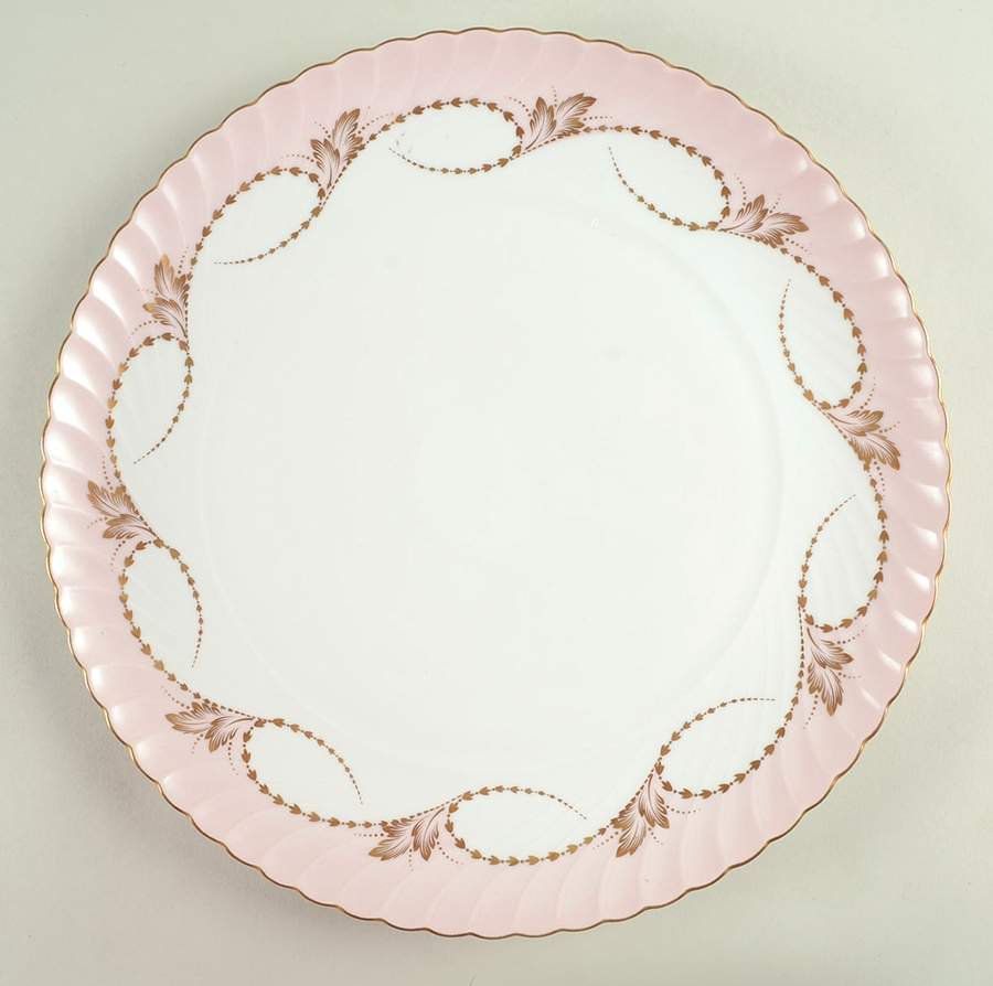 Yvonne Pink 12" Chop Plate (Round Platter) by Royal Tettau-1