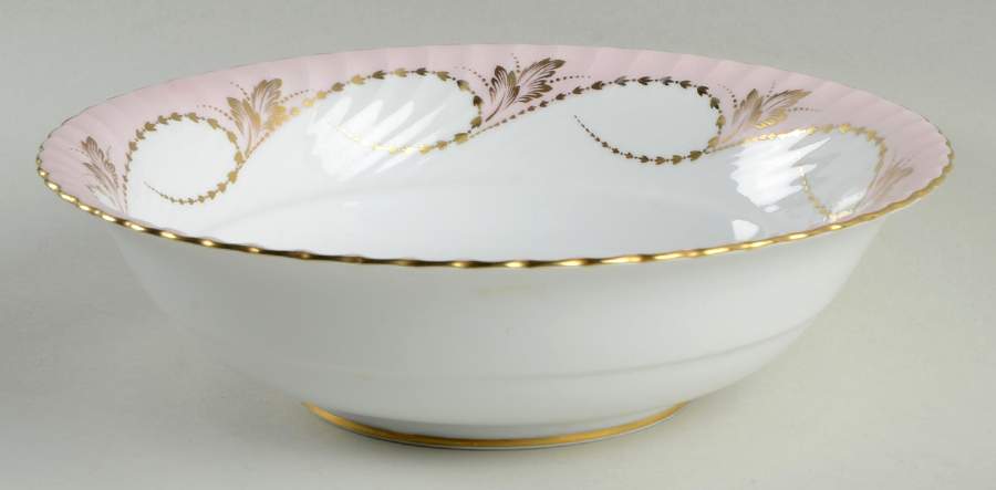 Yvonne Pink 10" Round Vegetable Bowl by Royal Tettau-1
