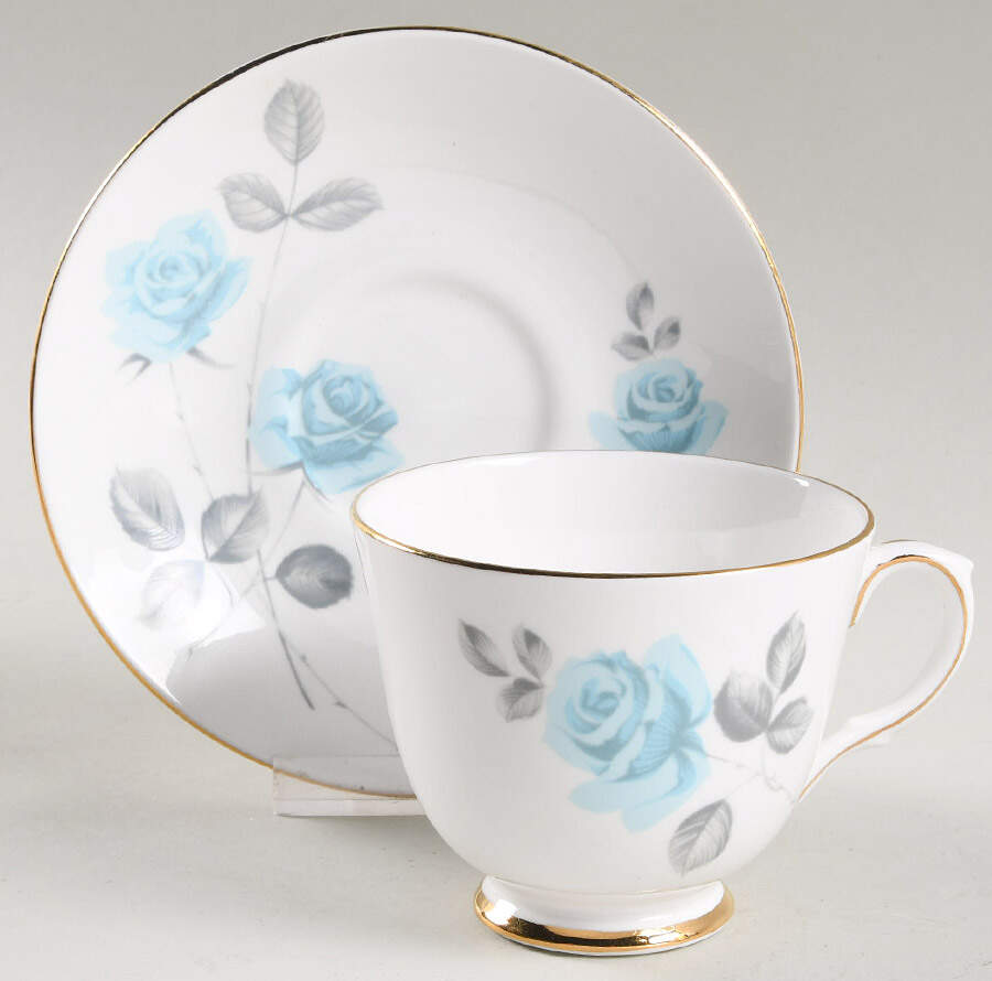 ROV4 Footed Cup & Saucer Set by Royal Victoria-1