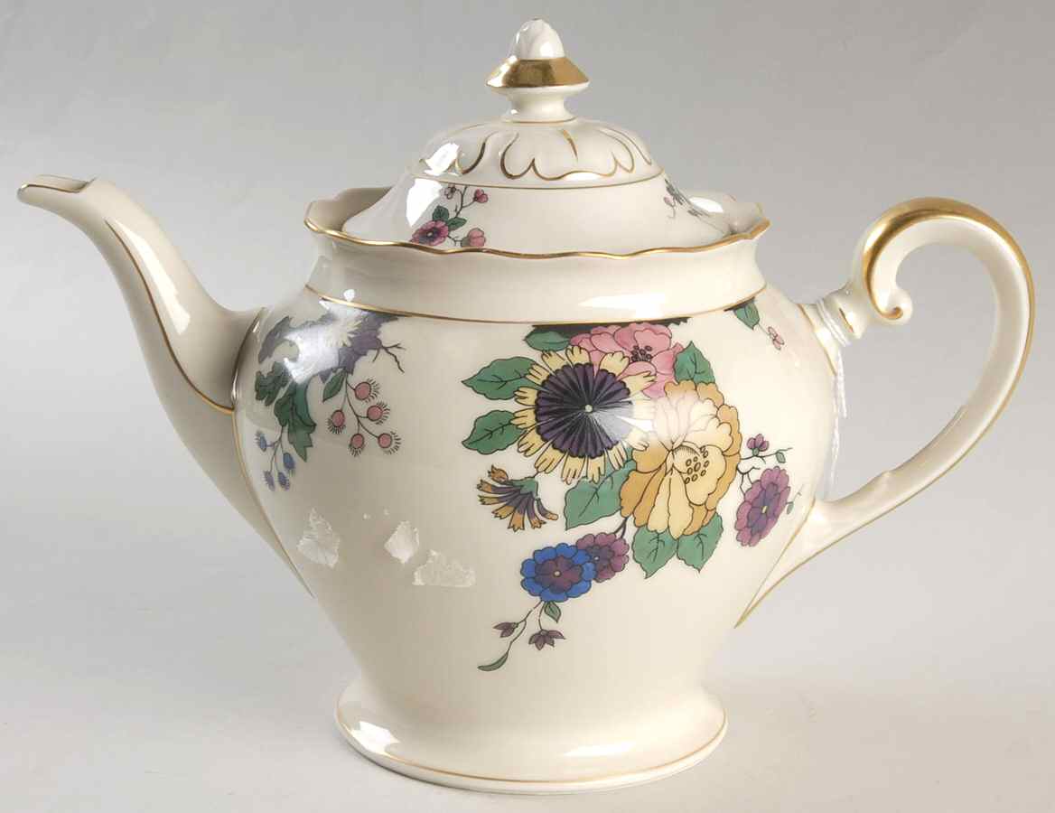Autumn Leaves Teapot & Lid by Royal York (Germany)-1