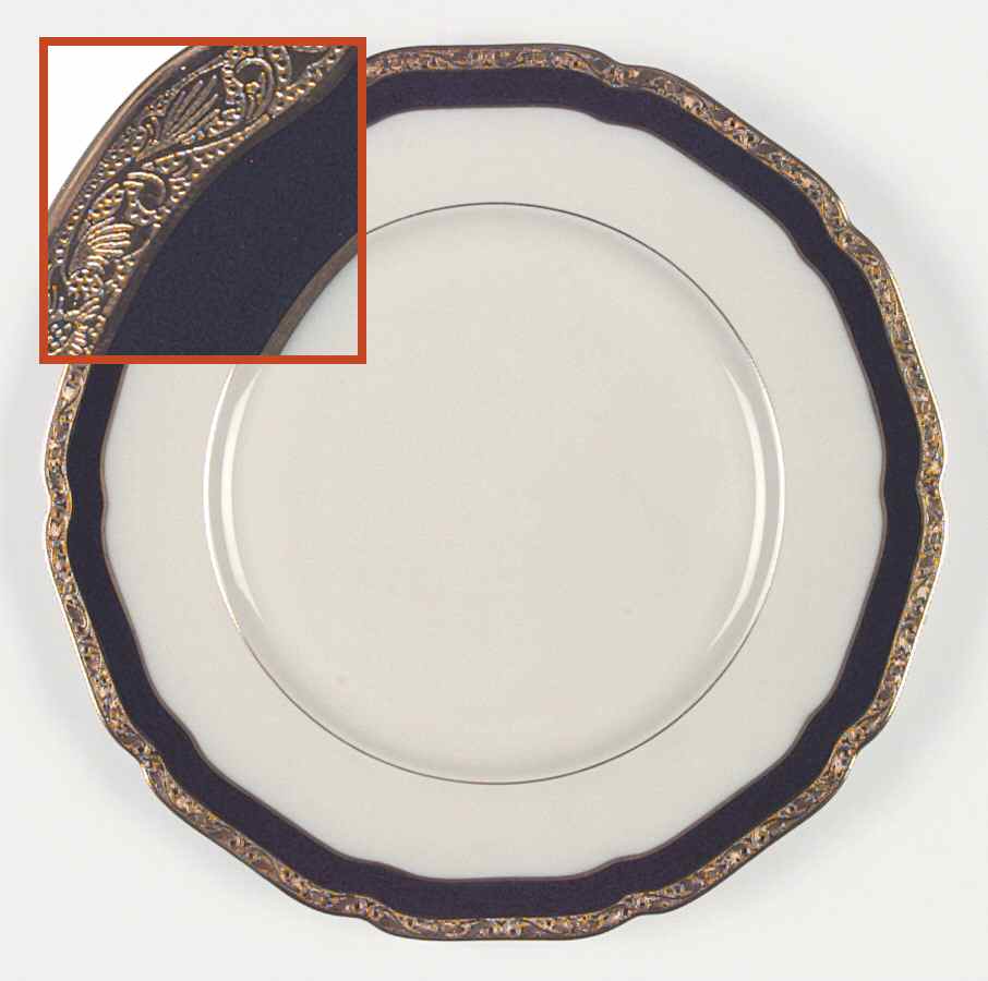 Blue Danube Dinner Plate by Royal York (Germany)-1
