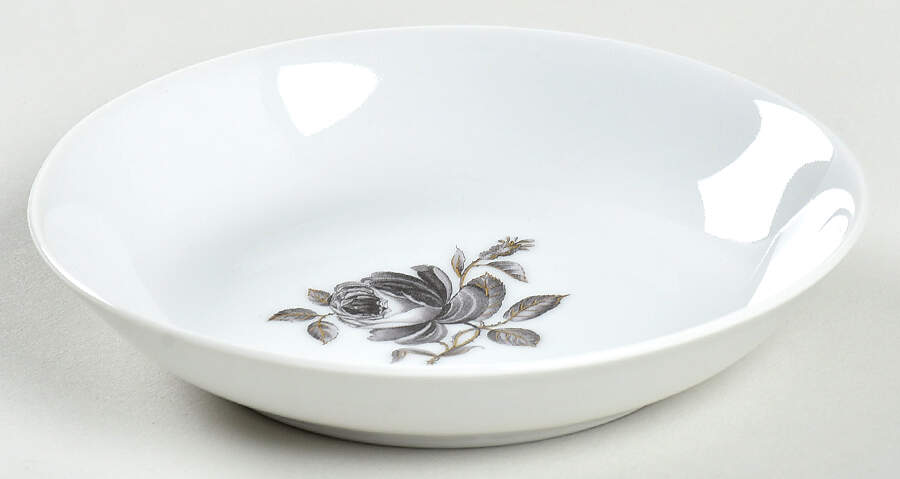 Black Rose Fruit/Dessert (Sauce) Bowl by Royal York (Germany)-1