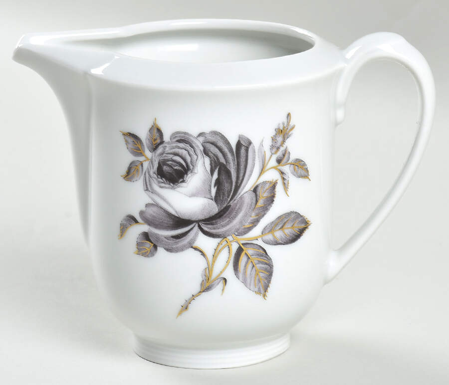 Black Rose Creamer by Royal York (Germany)-1
