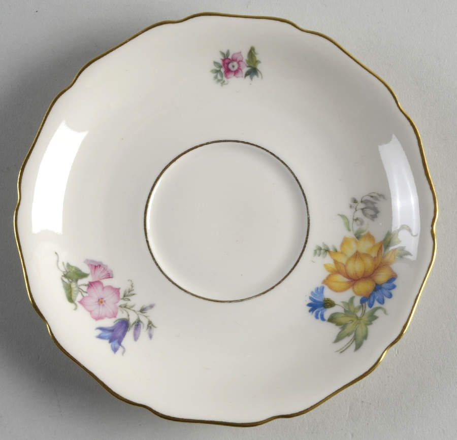 Bridal Bouquet Saucer for Footed Cup by Royal York (Germany)-1