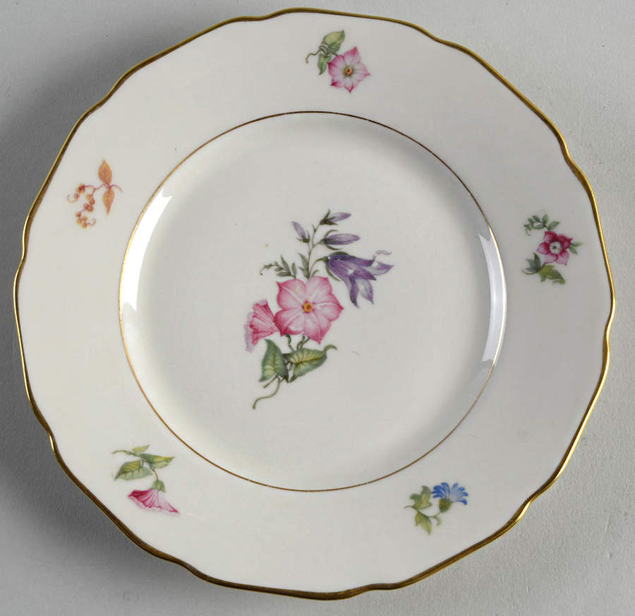 Bridal Bouquet Bread & Butter Plate by Royal York (Germany)-1