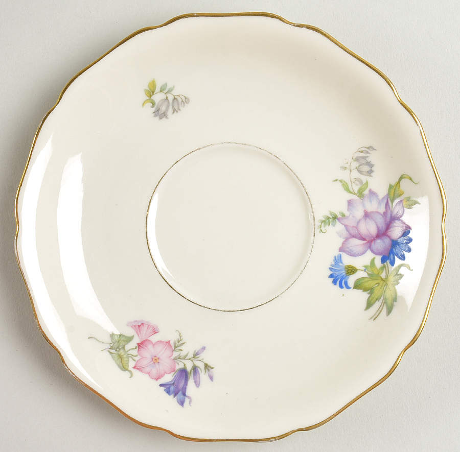 Bridal Bouquet Saucer for Footed Cup by Royal York (Germany)-1