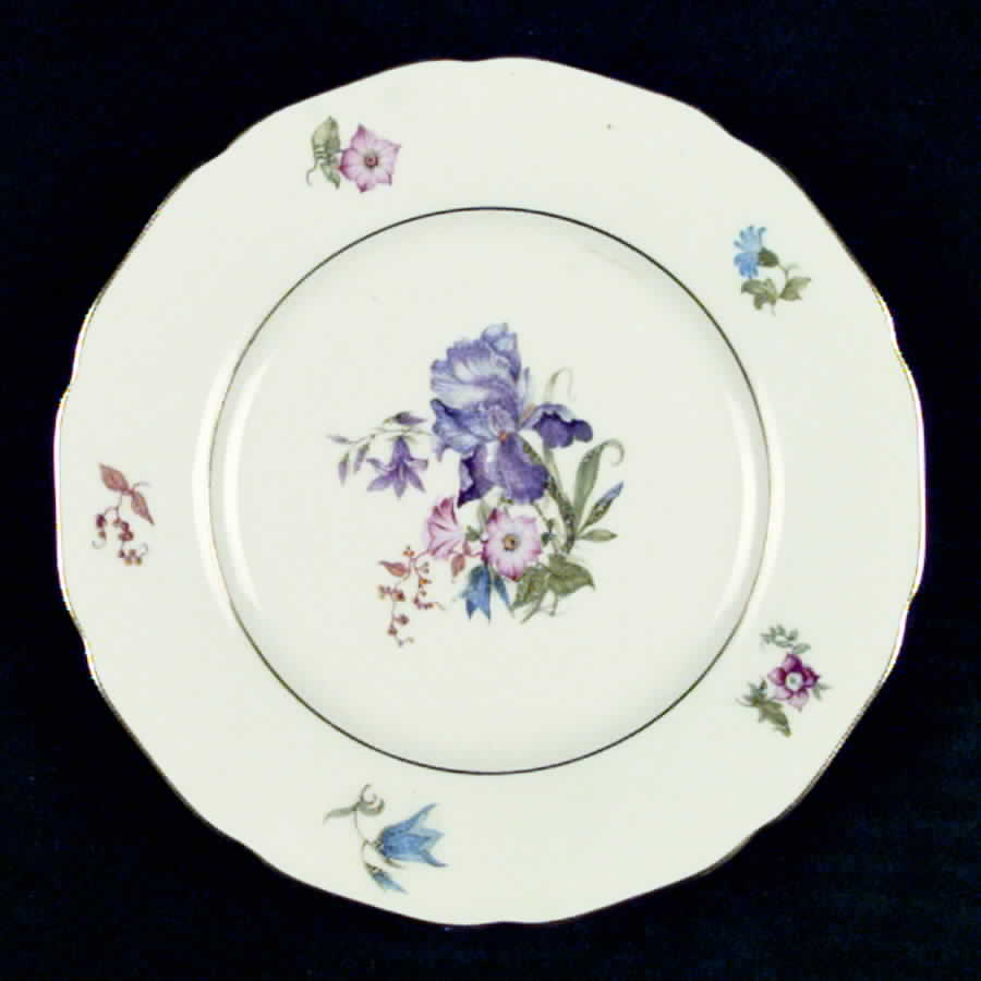 Bridal Bouquet Bread & Butter Plate by Royal York (Germany)-1