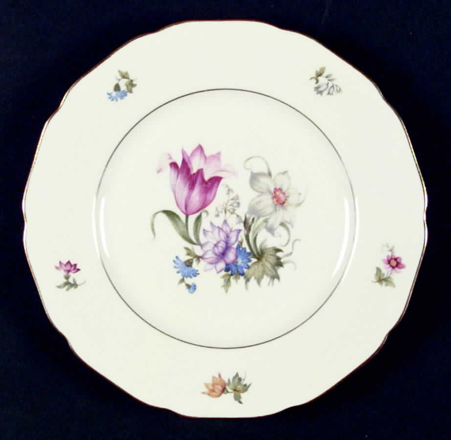 Bridal Bouquet Salad Plate by Royal York (Germany)-1