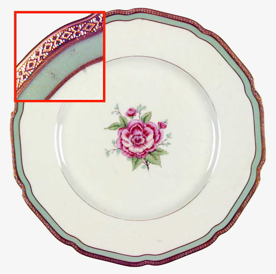 Evening Rose Dinner Plate by Royal York (Germany)-1