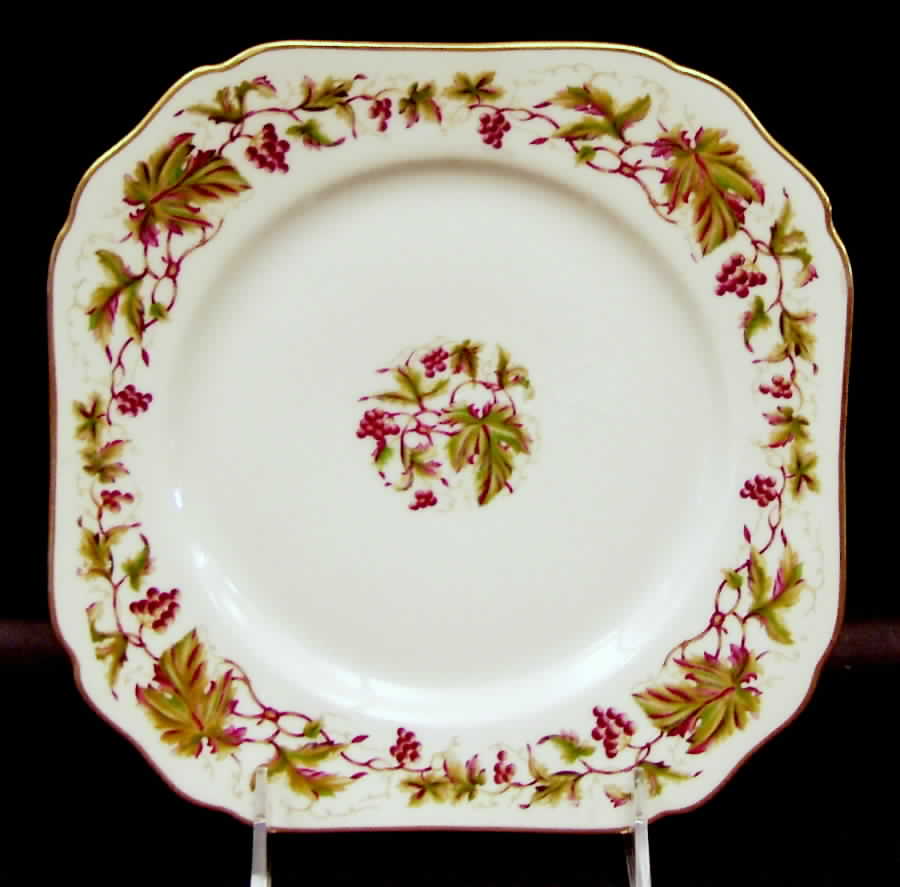 Falstaff Square Salad Plate by Royal York (Germany)-1