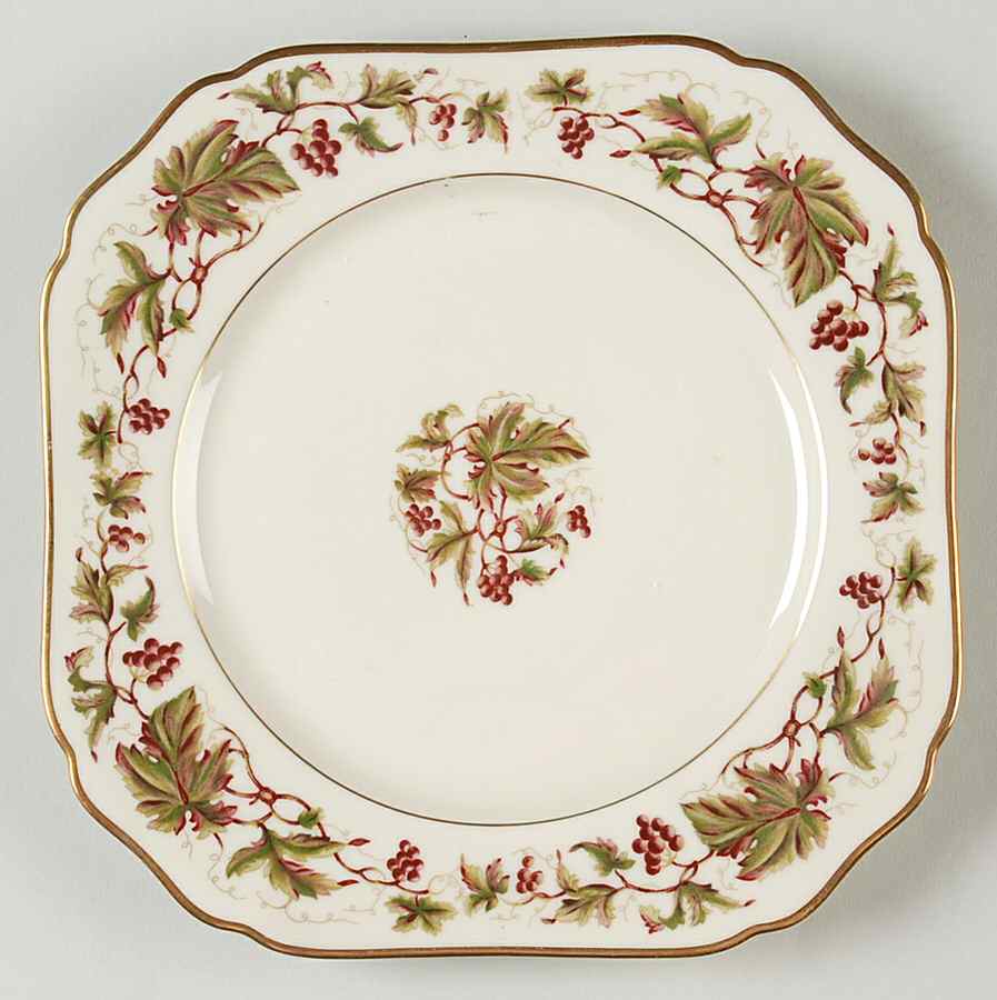 Falstaff Square Salad Plate by Royal York (Germany)-1