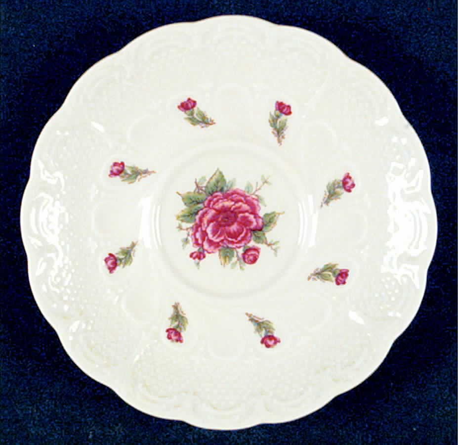 Flora Rose Saucer by Royal York (Germany)-1