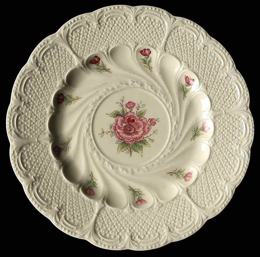 Flora Rose Luncheon Plate by Royal York (Germany)-1