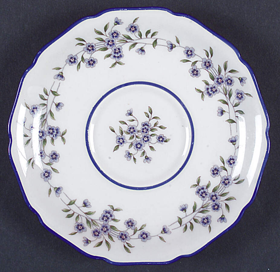 Forget Me Not Saucer for Cream Soup Bowl by Royal York (Germany)-1