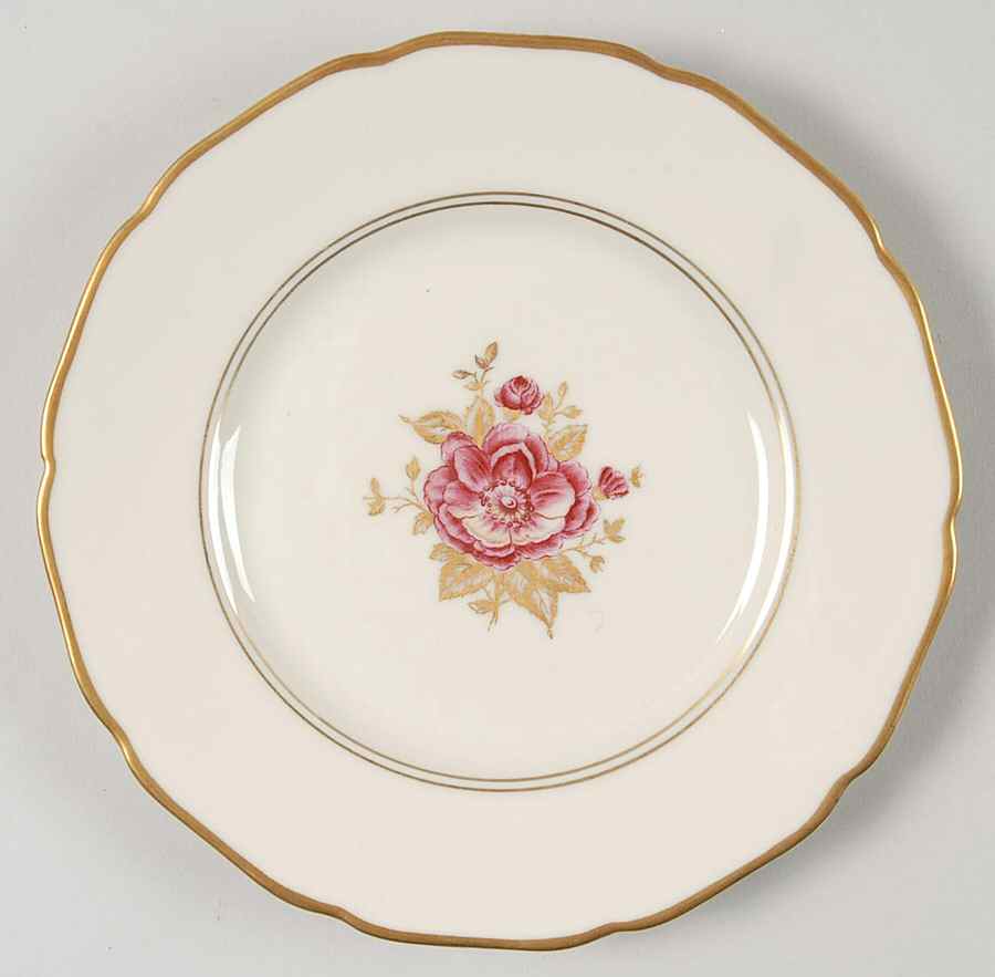 Golden Rose Bread & Butter Plate by Royal York (Germany)-1