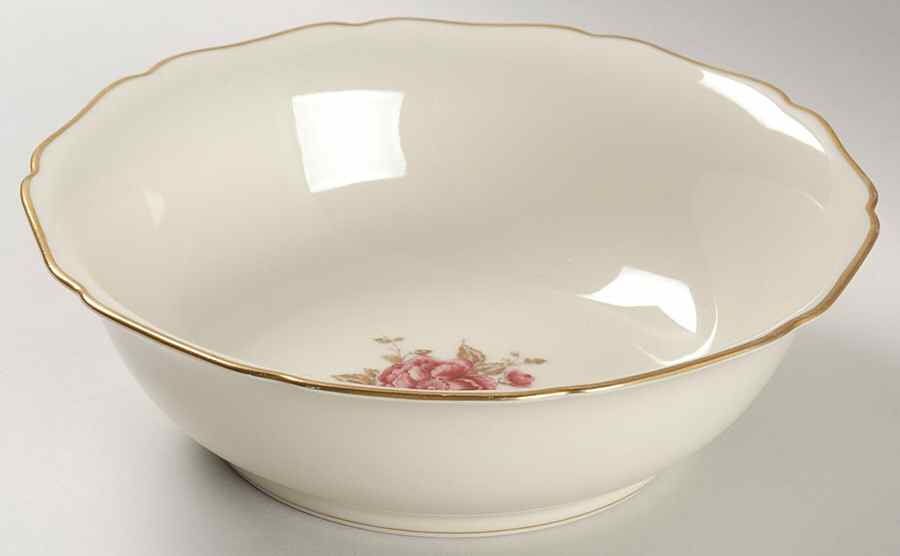Golden Rose 8" Round Vegetable Bowl by Royal York (Germany)-1