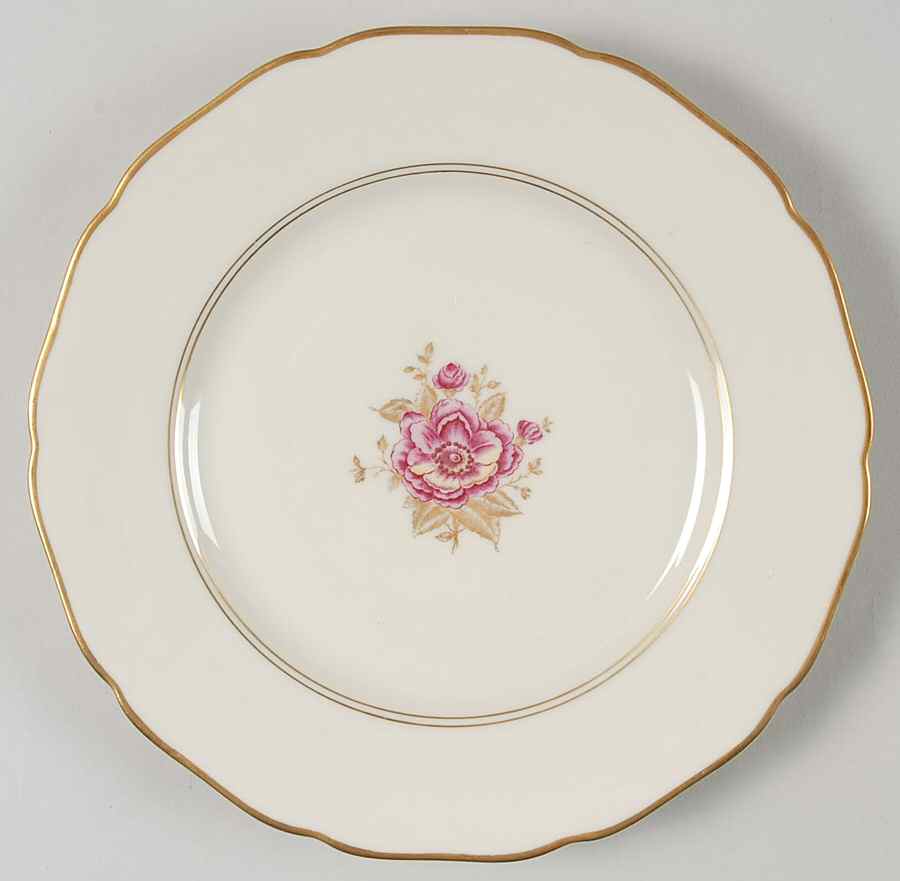 Golden Rose Salad Plate by Royal York (Germany)-1