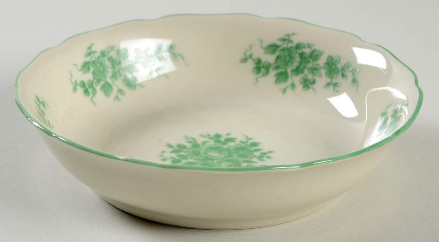 Green Roses Fruit/Dessert (Sauce) Bowl by Royal York (Germany)-1