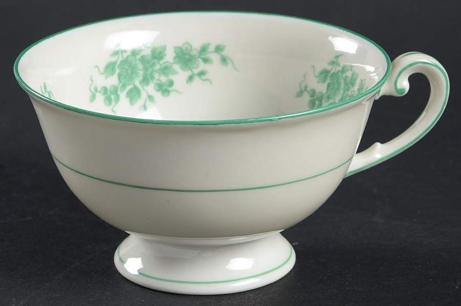 Green Roses Footed Cup by Royal York (Germany)-1