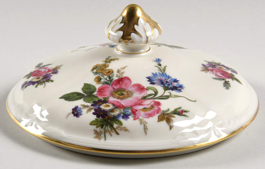 Patricia Cream Lid for Round Vegetable by Royal York (Germany)-1