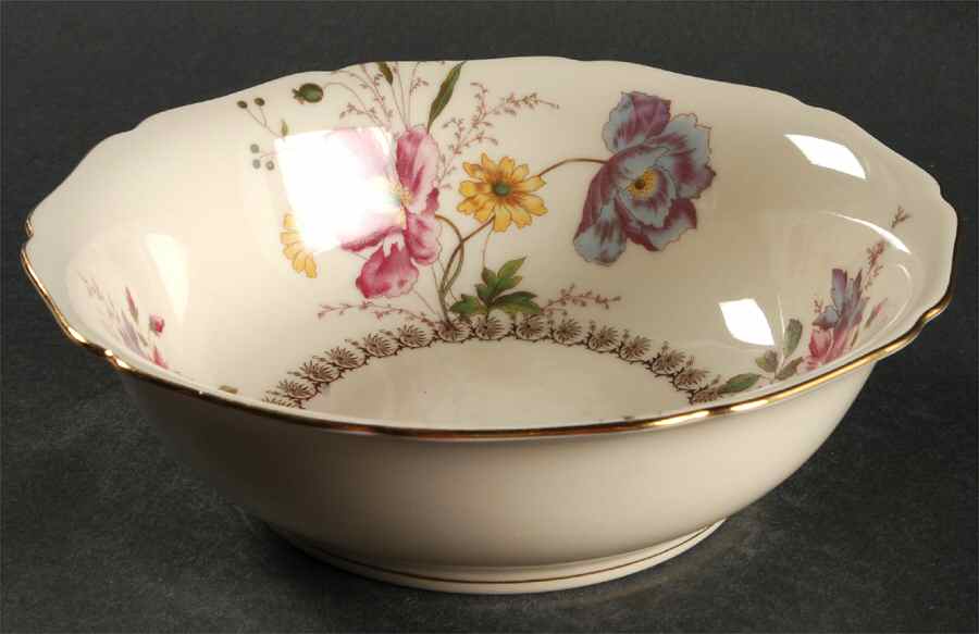 Poppy 8" Round Vegetable Bowl by Royal York (Germany)-1
