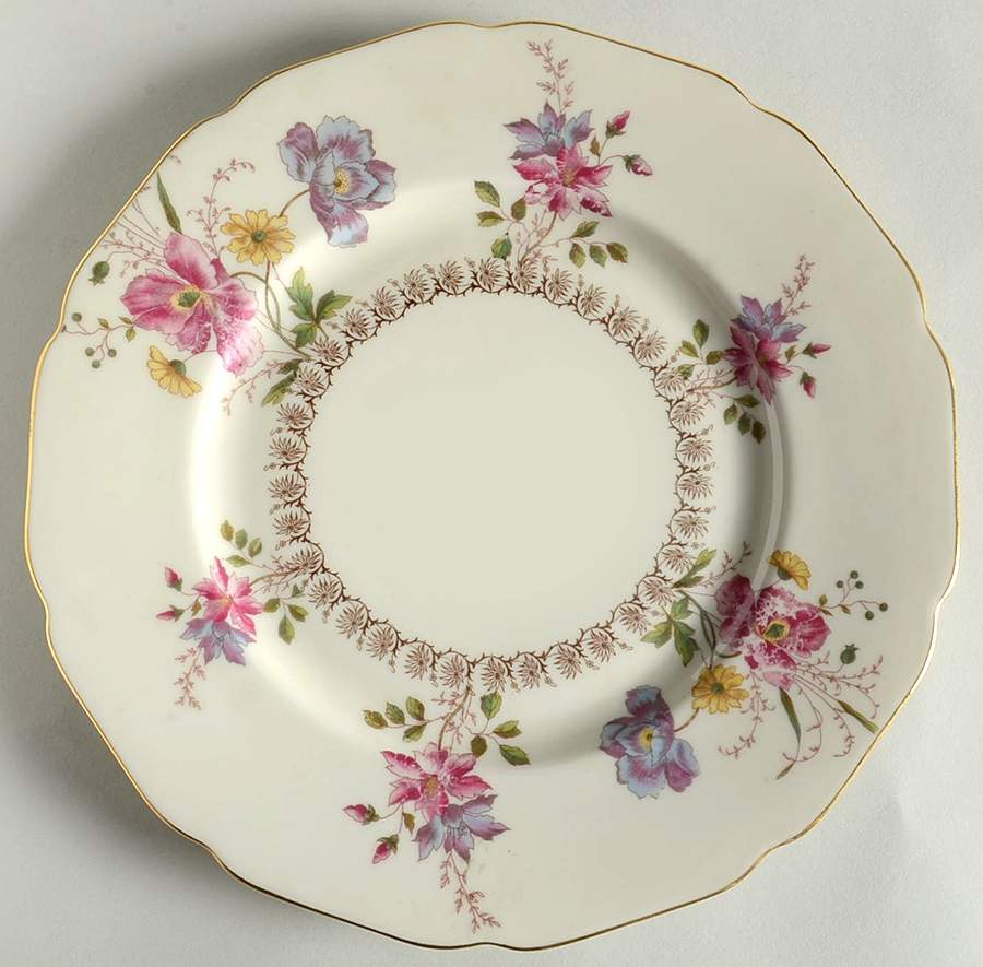 Poppy Luncheon Plate by Royal York (Germany)-1