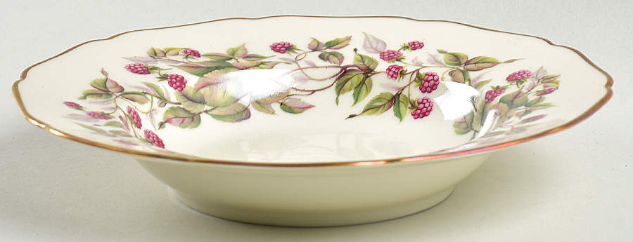 Red Raspberry Rim Soup Bowl by Royal York (Germany)-1