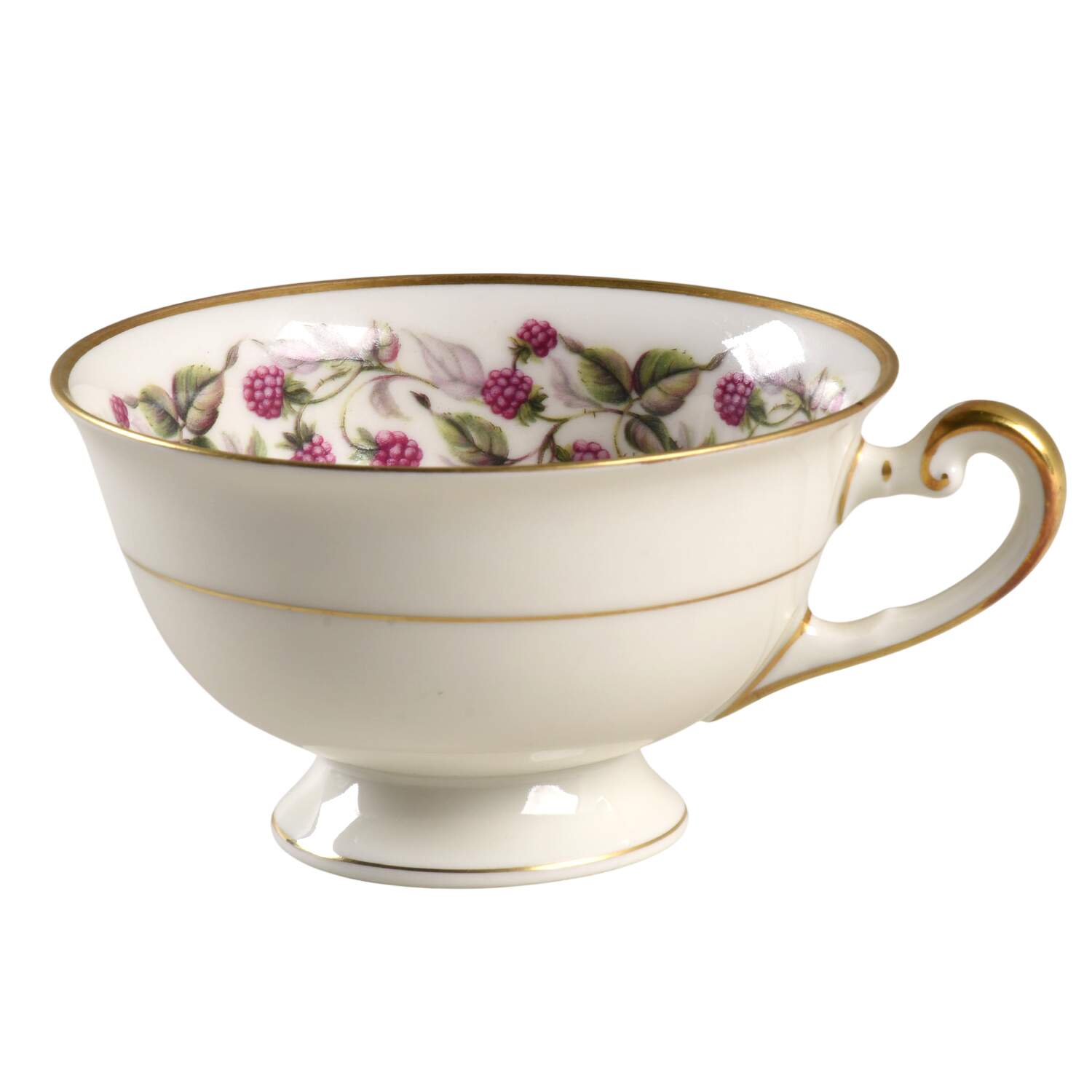 Red Raspberry Footed Cup by Royal York (Germany)-1