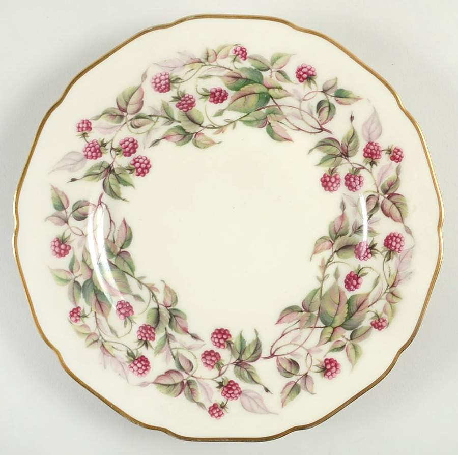 Red Raspberry Salad Plate by Royal York (Germany)-1