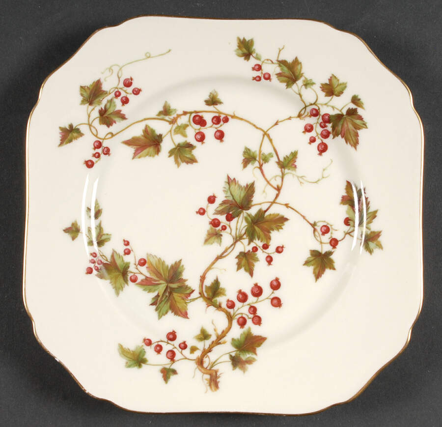 Summer Vine Square Salad Plate by Royal York (Germany)-1