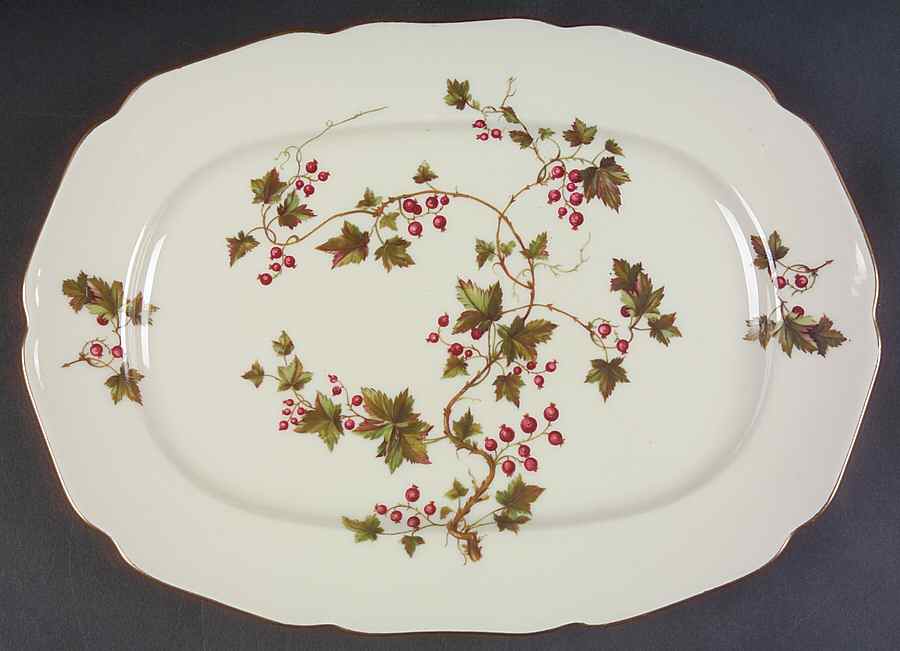 Summer Vine 12" Oval Serving Platter by Royal York (Germany)-1