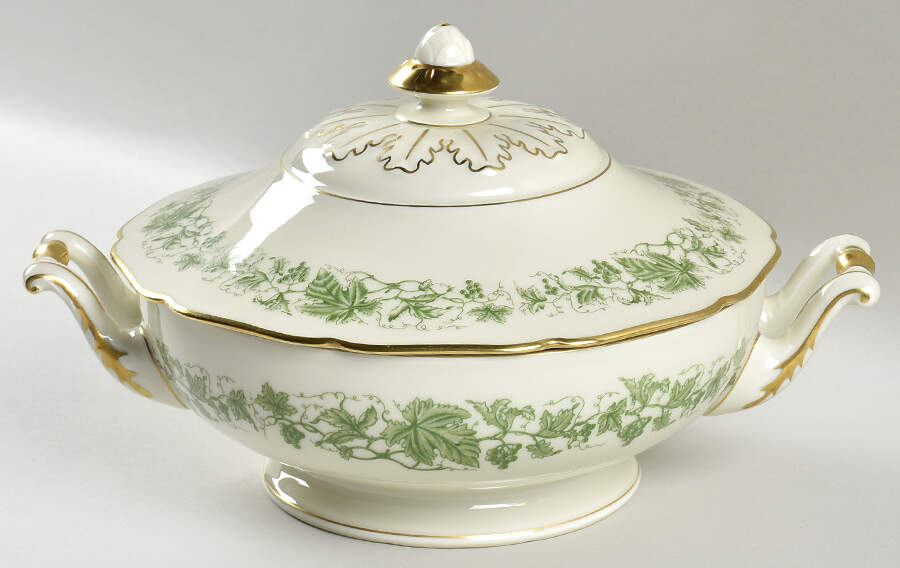 Wine Round Covered Vegetable by Royal York (Germany)-1