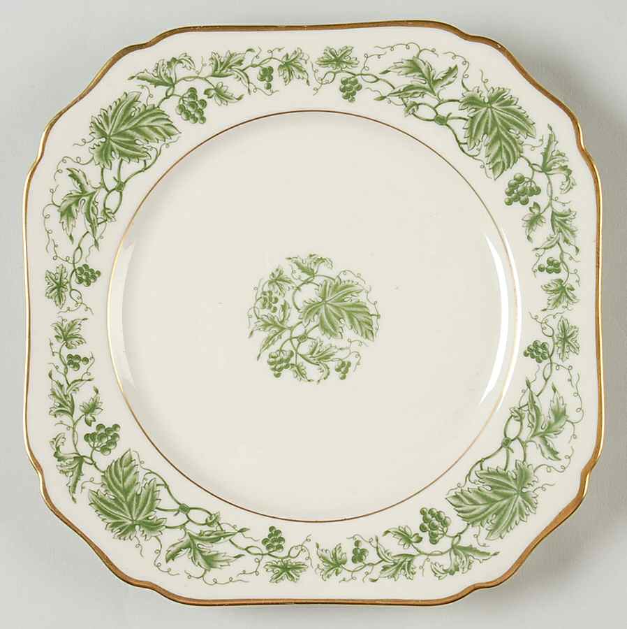 Wine Square Salad Plate by Royal York (Germany)-1