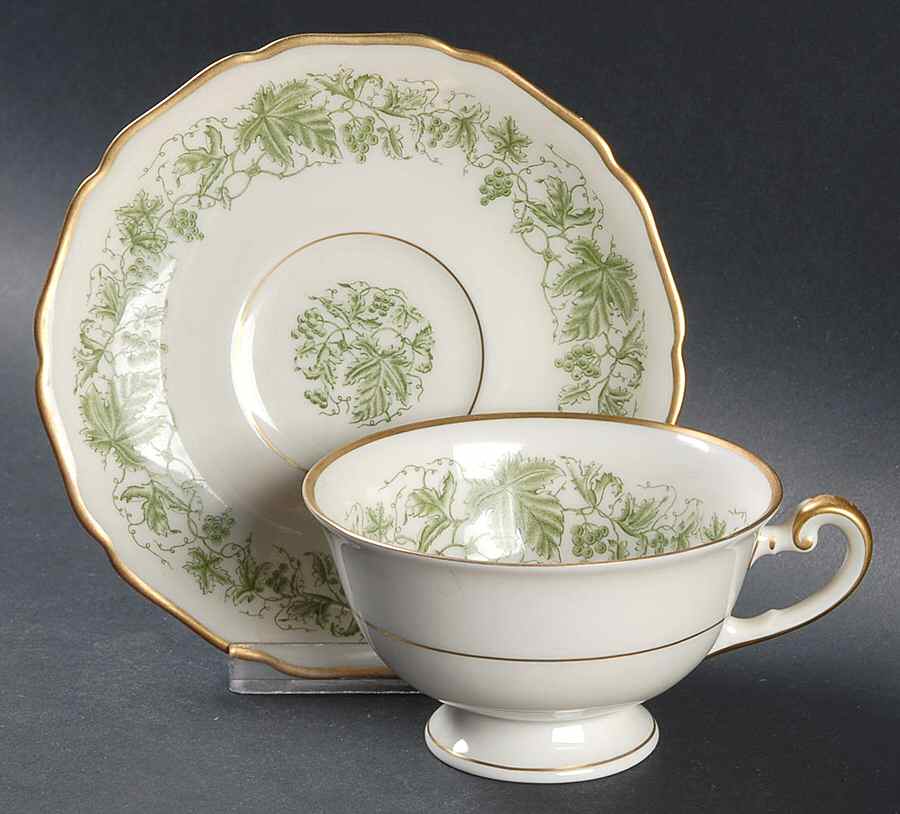 Wine Footed Cup & Saucer Set by Royal York (Germany)-1