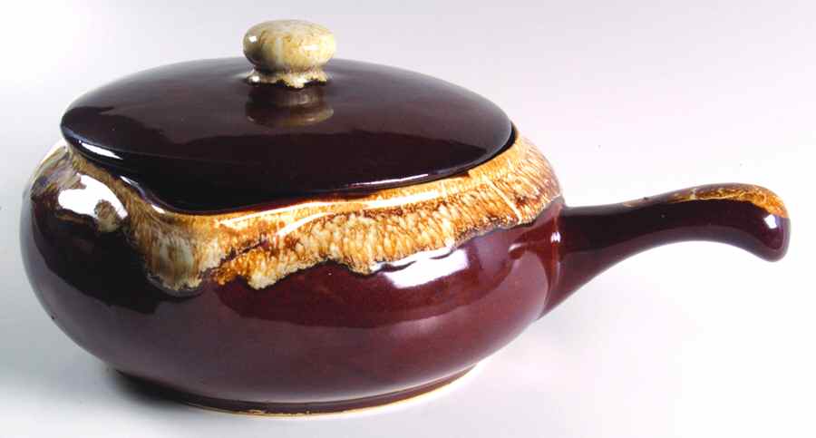 Brown Drip Open Saucepan by Robinson - Ransbottom-1