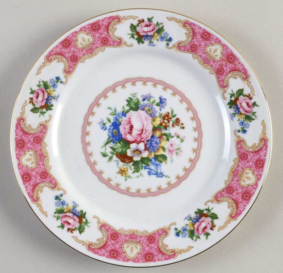 Spring Garden (Gold Trim) Salad Plate by Red Sea-1