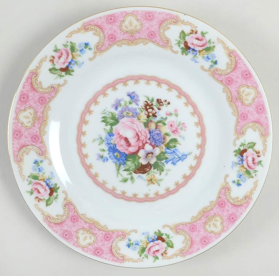 Spring Garden (Gold Trim) Salad Plate by Red Sea-1