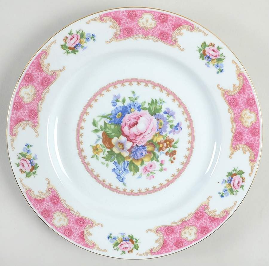 Spring Garden (Gold Trim) Dinner Plate by Red Sea-1