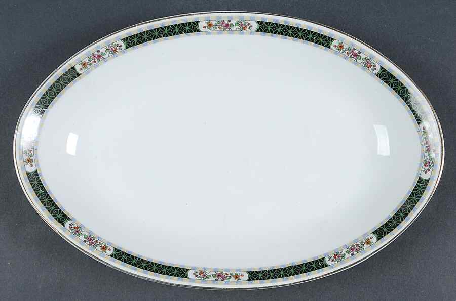 Jade 11" Oval Serving Platter by Royal Schwarzburg-1