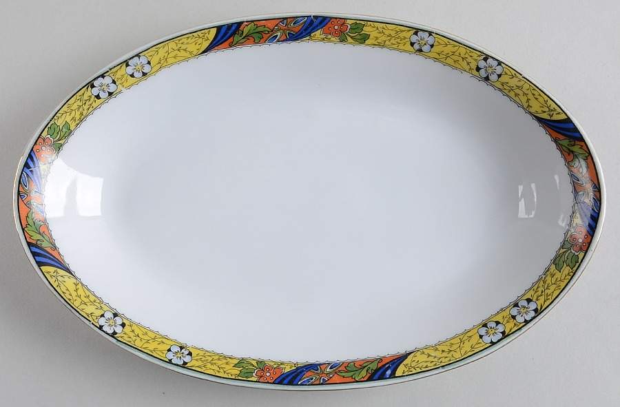 Mandalay 11" Oval Serving Platter by Royal Schwarzburg-1