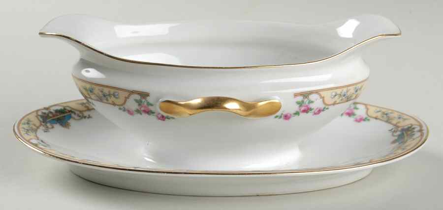Martia Gravy Boat with Attached Underplate by Royal Schwarzburg-1