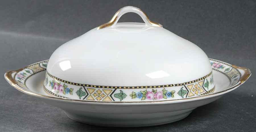 Rose of Tomorrow Round Covered Butter by Royal Schwarzburg-1