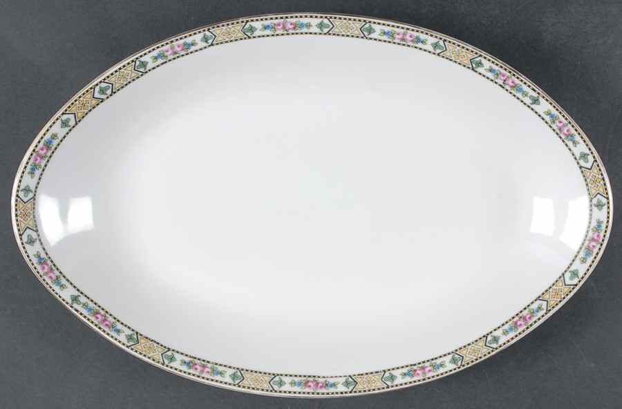 Rose of Tomorrow 16" Oval Serving Platter by Royal Schwarzburg-1