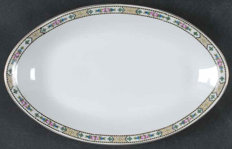 Rose of Tomorrow 14" Oval Serving Platter by Royal Schwarzburg-1