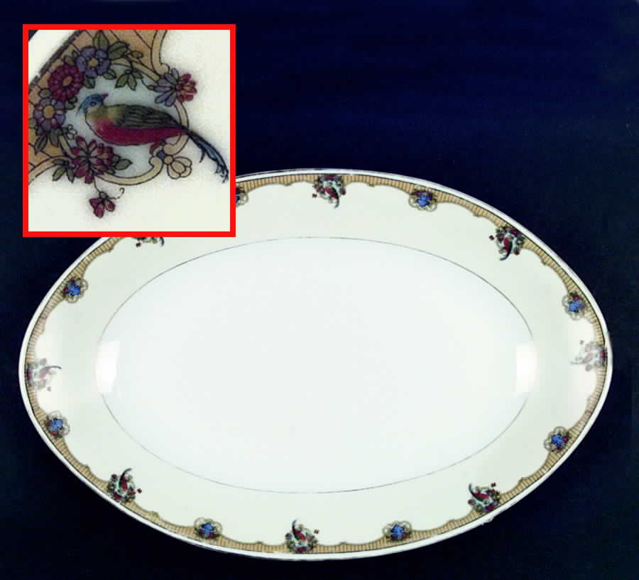 Salonesque 15" Oval Serving Platter by Royal Schwarzburg-1