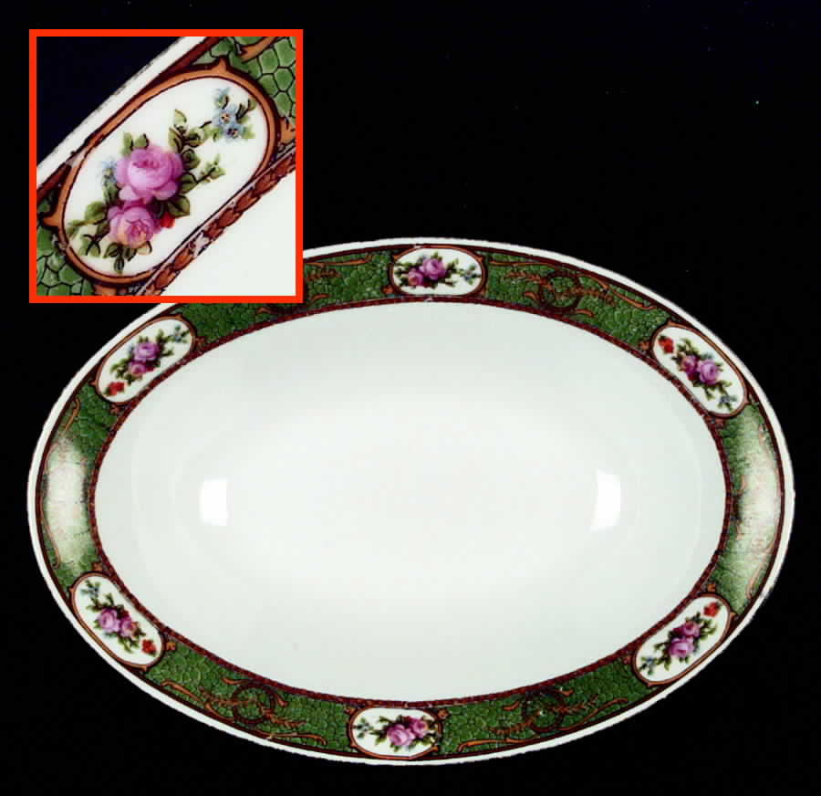 Shagreen 9" Oval Vegetable Bowl by Royal Schwarzburg-1