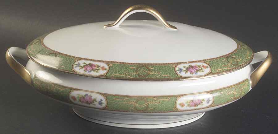 Shagreen Oval Covered Vegetable by Royal Schwarzburg-1