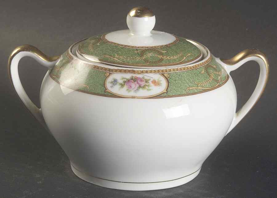 Shagreen Sugar Bowl & Lid by Royal Schwarzburg-1